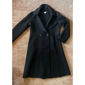 Garnet Hill Black Trench Coat
